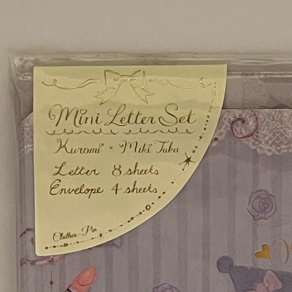 Kuromi Miki Takei Mini Letter Set - Picture 2 of 6